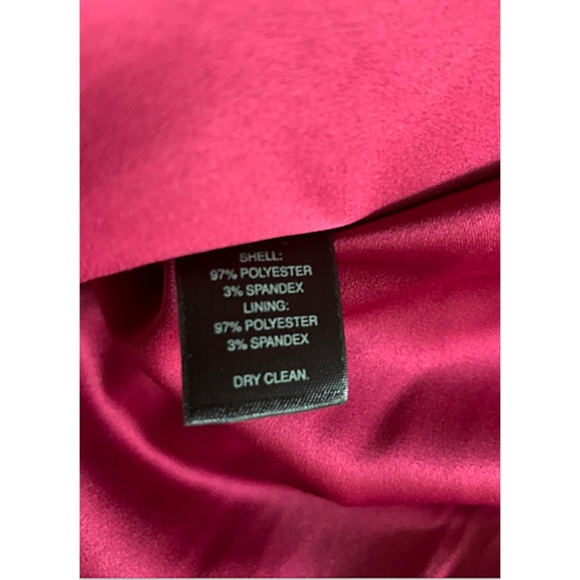 White House Black Market Red Satin Strapless Bow Cocktail Dress – Size 0 - Picture 8 of 8